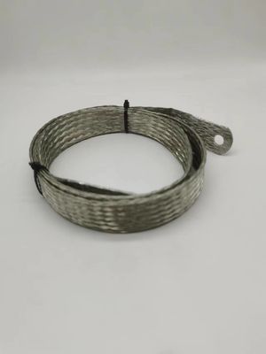 Conexión eléctrica enlatada trenza plana de cobre alta resistencia a la corrosión