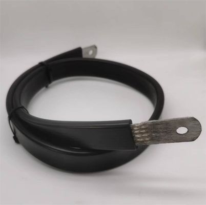 Conector flexible de cobre trenzado con conexión eléctrica plana