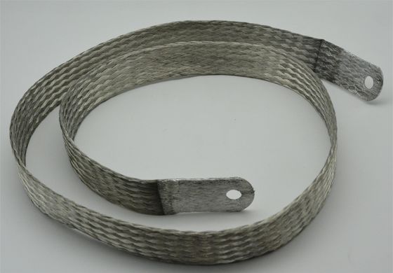 Conector trenzado de cobre flexible, revestido de estaño, de alta resistencia a la corrosión