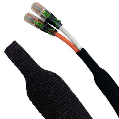 Alta flexibilidad PET Extensible trenzado con manga resistencia a la abrasión
