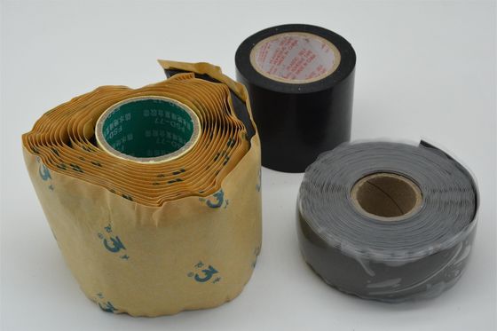 Tela eléctrica autoadhesiva de caucho de silicona 6.3N/Cm Resistividad de alto volumen