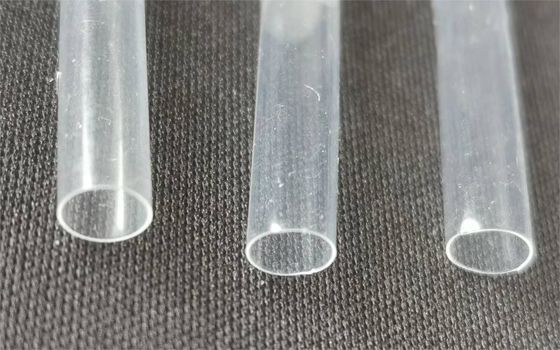 Tubos de retraso térmico de pared delgada transparentes PVDF Tubos de retraso térmico de polivinilidina fluoruro semirrígidos