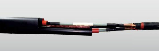 Un núcleo de 3 núcleos de juntas de contracción térmica para cables MV de hasta 42KV