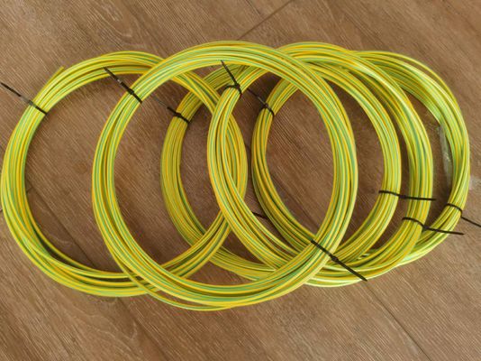 Tubos de contracción térmica de poliolefina de pared delgada de rayas amarillas/verdes