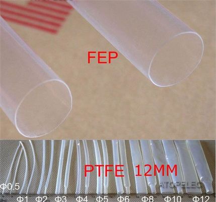 El índice de contracción de los tubos de teflón de PTFE se reduce por calor:1.7:1, 2:1,4:1