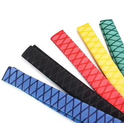 15 mm de alta flexibilidad colorido antideslizante no resbaladizo tubo de manga de calor encogida para la raqueta de bádminton