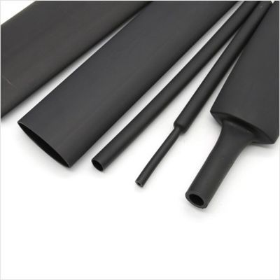 Adhesivo resistente a la llama revestido de pared media cruzada vinculada con tubos de contracción térmica de poliolefina