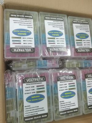 Inodoro Popular Juntas náuticas 300pcs soldador de manga de alambre empalmes soldador sello de calor encoger conector trasero
