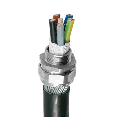 M10X1.5 ((3-6.5) Conector impermeable IP68 de cable de latón recubierto de níquel